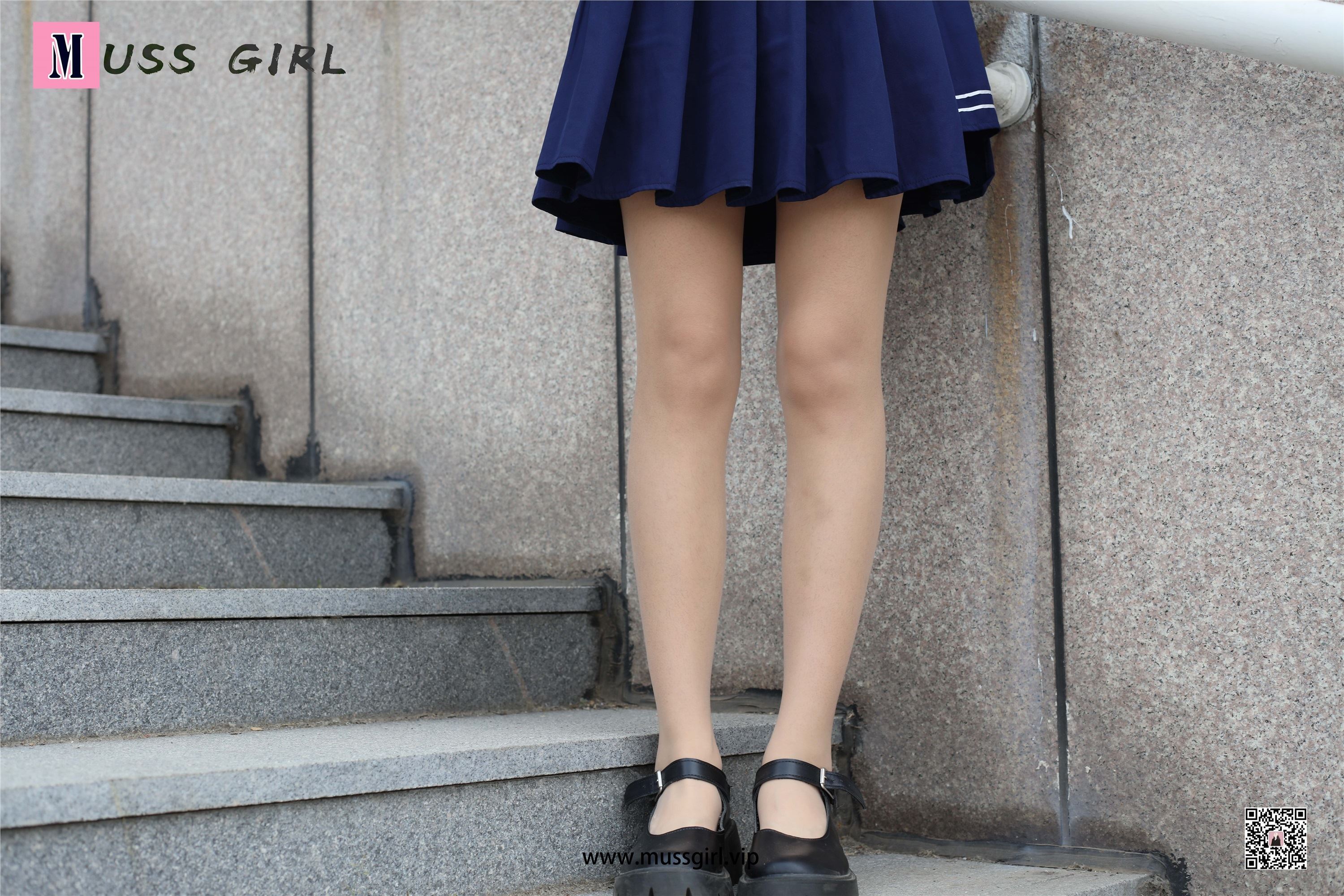 MussGirl慕丝女郎  NO.214 楼梯JK制服肉丝